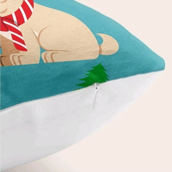 Pug Christmas Pillow Cover - Picture 3 of 7